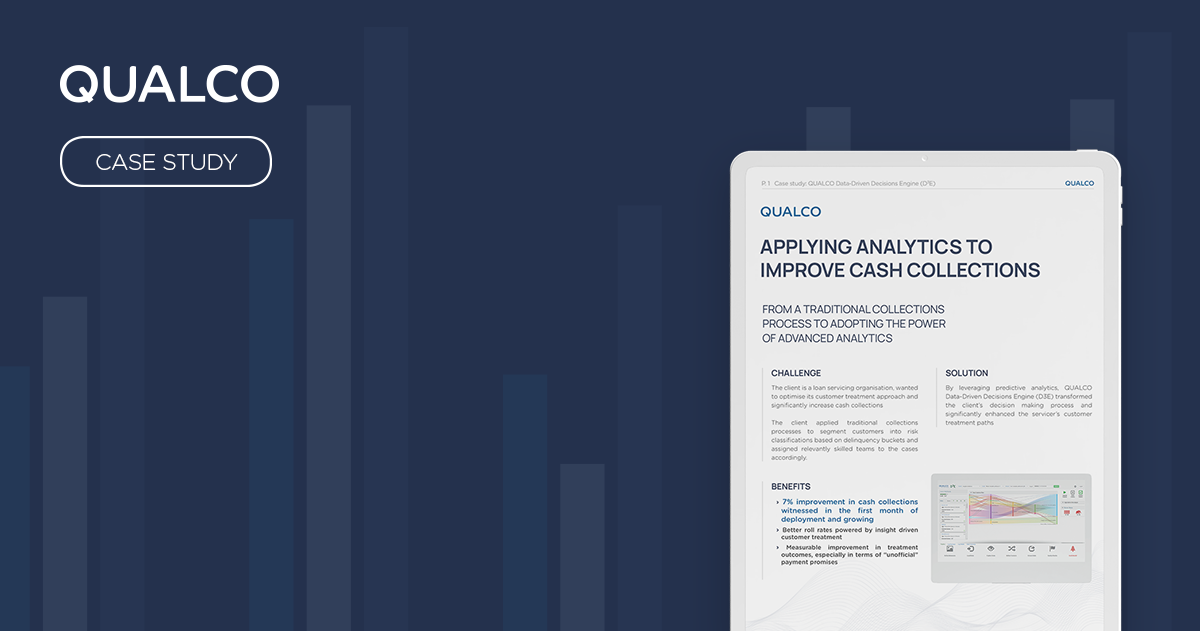 Applying advanced analytics to improve cash collection